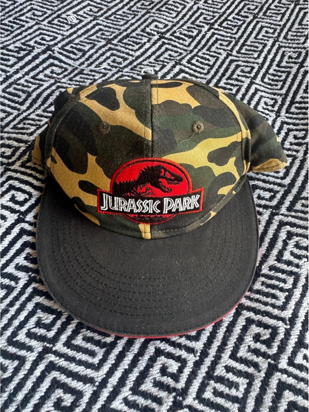 Jurassic Park Camouflage Snapback Hat